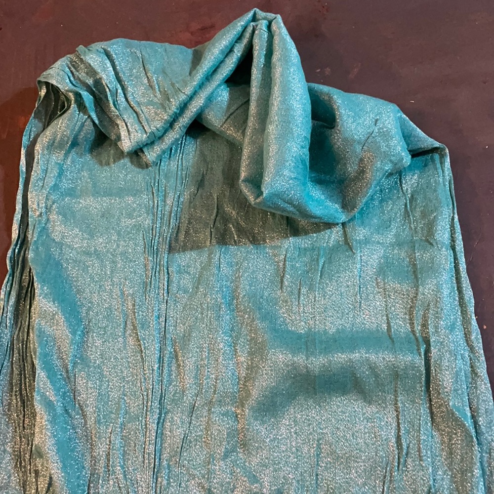 Teal Shimmer Scraf